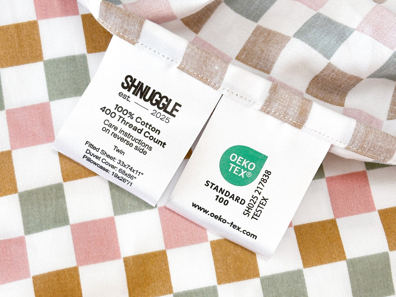 Extra Fitted Sheet- Colorful Checker