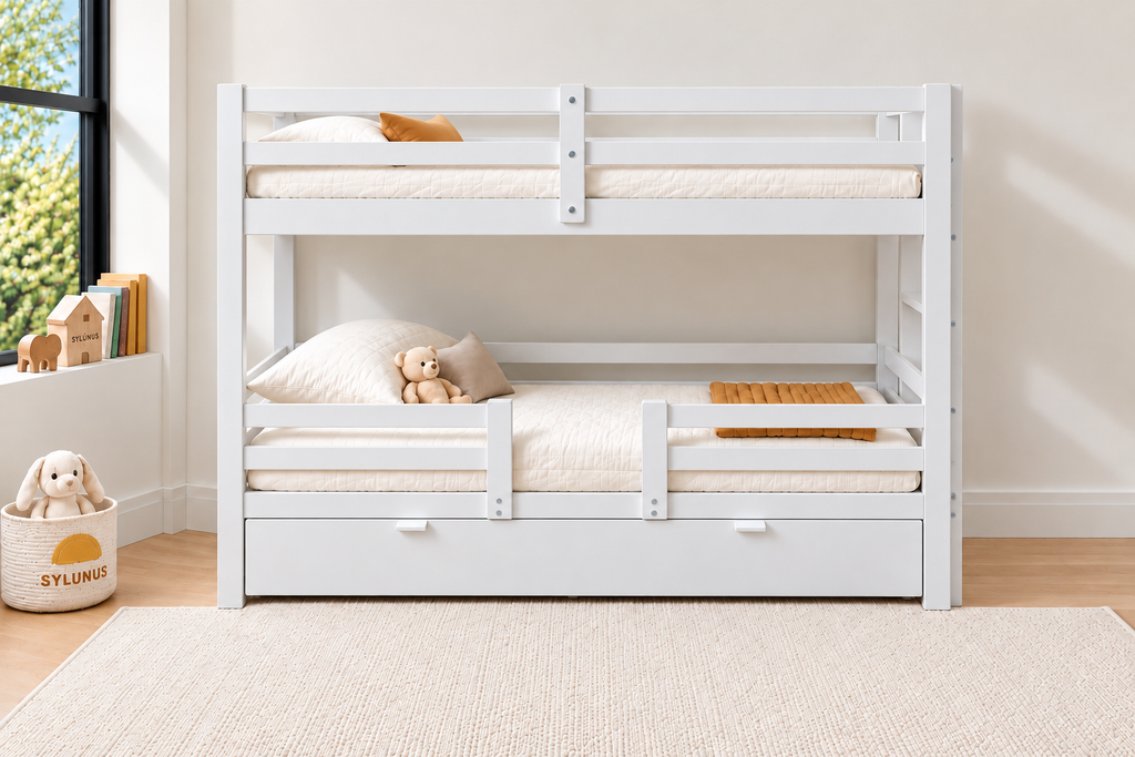 KIDDIEBUNK 63 Bunk Bed + Trundle