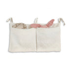 Teddy fleece double pocket plush bedside hanging storage organizer for kids