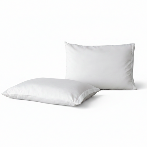 Premium Feather+Down Pillow with soft 233T cotton shell filled with 95% duck feather and 5% down for responsive support
