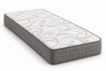Classic Plush mattress with a white quilted top, subtle taupe swirls, and gray sides