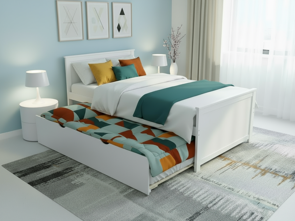 LYSA33" WHITE Bed